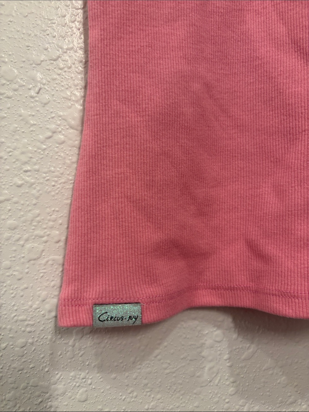 Pink Ribbed Tank with Burgundy Layering - Picture 5 of 5